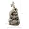 Glitzhome® 22.25" LED 4-Tier Concrete Mermaid Outdoor Fountain